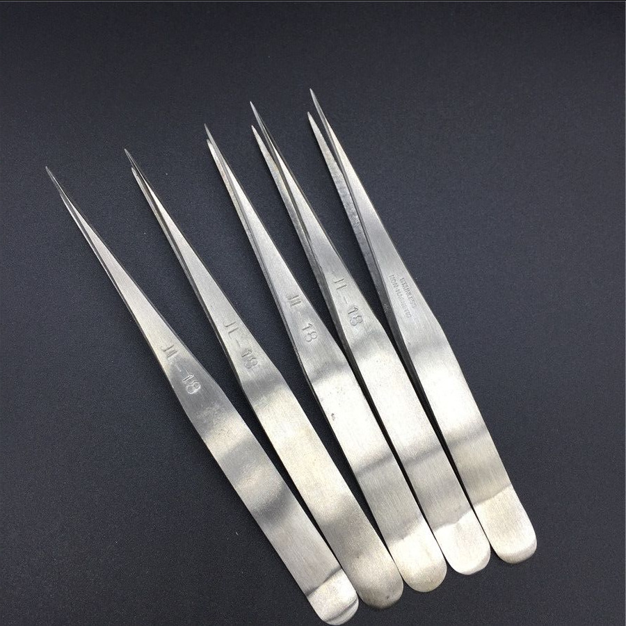  直尖镊子不锈钢13cm 手机电脑维修工具diy手工夹子现货批发