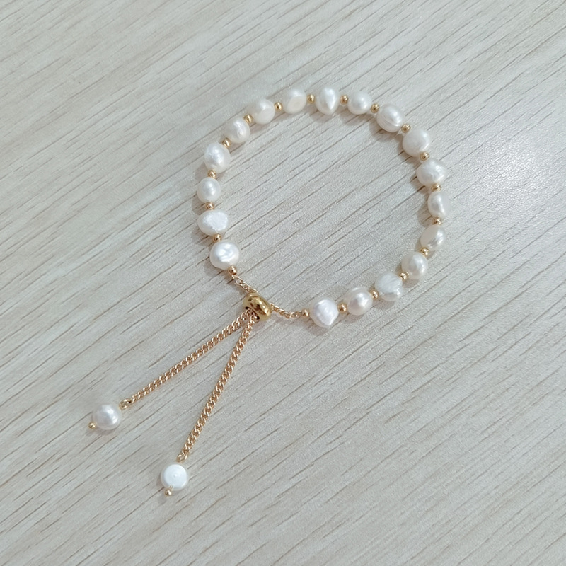 Basic Semicircle Pearl Handmade Bracelets 1 Piece display picture 7