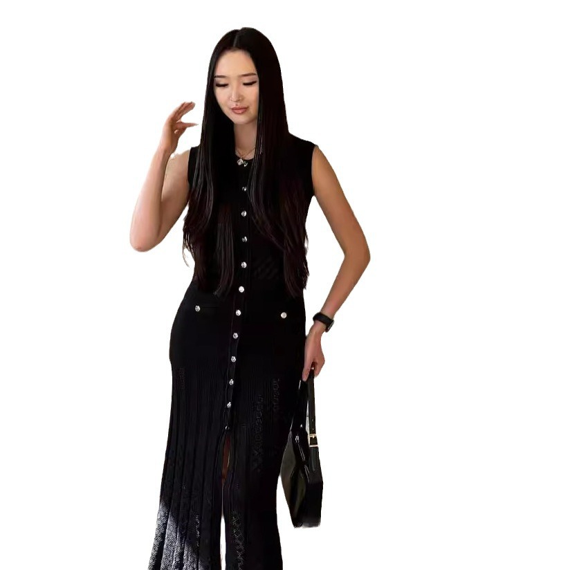 summer lace fitted long skirt sleevless