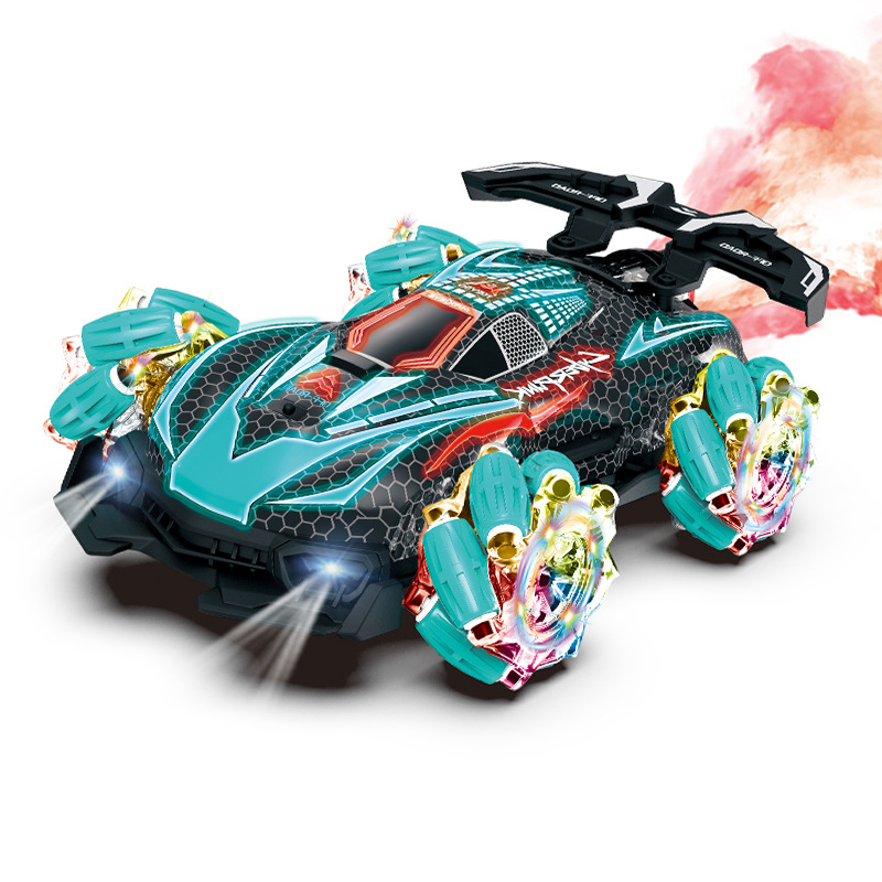 Stunt remote control car spray drift racing car four-wheel drive sports car gesture induction cross-border car children's toy car TikTok