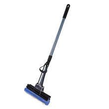 廠家直供 鐵桿拖把 塑料拉手膠棉擠水拖把 拖把配件吸水拖布