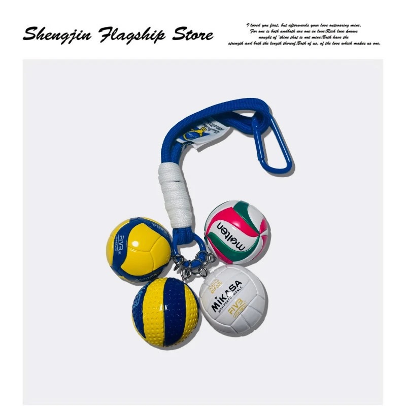 Keychain original de voleibol bolso creativo colgantes chinos mujeres y hombres mikasa fila mini recuerdos premios concurso