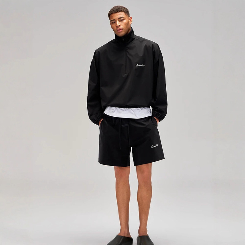 Essentials Hhh American High Street Fashion Brand Outdoor Three-Proof Loose Half-Zip Men's Jacket Jacket