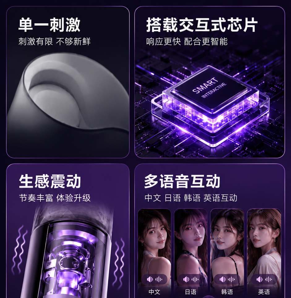 Electric Male Masturbator Cup with Multi-Frequency Vibration and Sound, TPE Sleeve — detail image 2