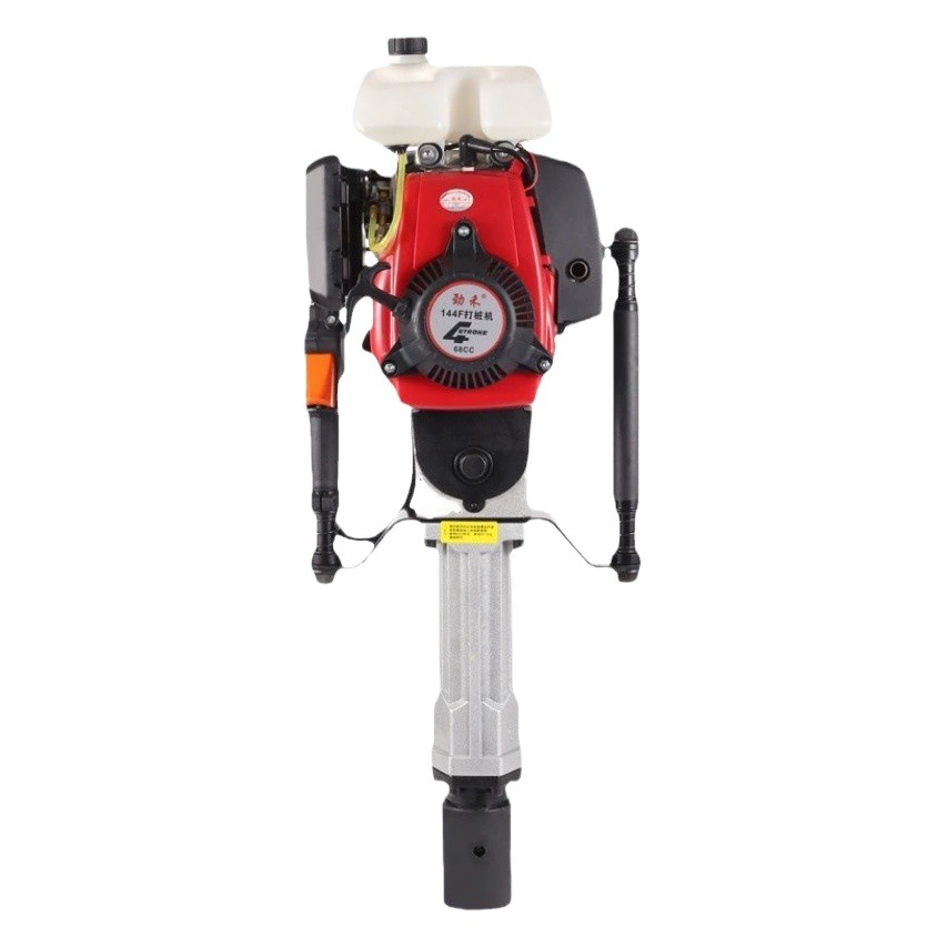 Четырехтактная бензиновая малогабаритная сваебойная машина мощностью 144 л.с. для защиты от наводнений, для ограждений, садов и строительных работ.