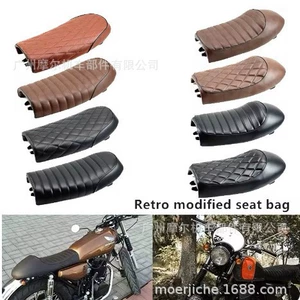 Motosiklet Retro Yastıq Oturacaq Çantası Düz Kişi Oturacaq Çantası CG125 Donqar Oturacaq