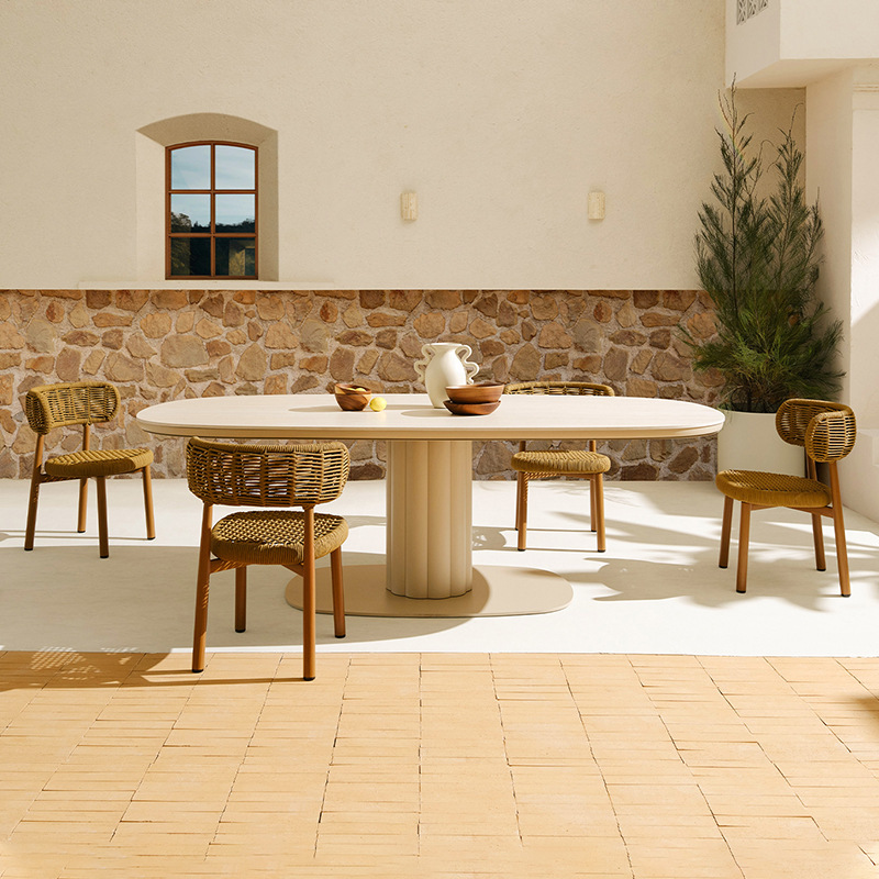 Mesa y silla al aire libre Villa patio al aire libre Jardín a prueba de lluvia silla de vidna terraza al aire libre silla de bar balcón mesa y silla de ocio combinación