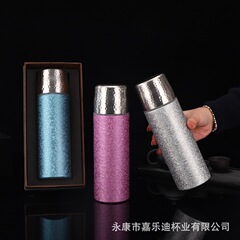 新型軽豪華家庭用純チタン保温カップ茶水分離ハンマーカバー蒸し器カップ高級お土産セットチタンカップ