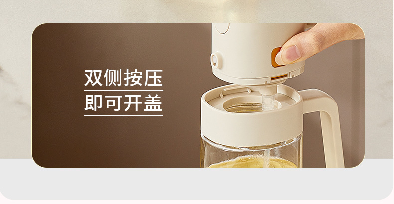 Ölsprayflasche Küche transparent Glas Sprüh-Ölflascheall-in-one Ölkanne Spray- und Gießfunktion Leckageproof Kanne