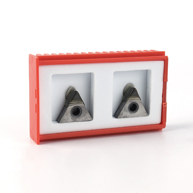 数控加工三角形PCD刀片 金刚石刀粒TCGT系列 高光洁度精车刀加工