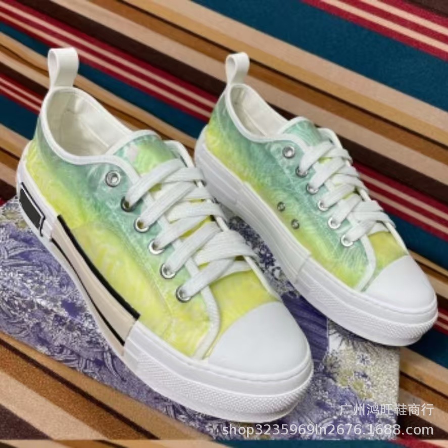 Estación europea D casa zapatos de alta calidad para hombre 2024 zapatos de lona transpirables zapatos blancos zapatos deportivos con letras estampadas planas para mujer