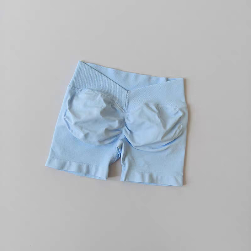 Amazon trasero V cintura alta elástica caderas abdominales sin costuras pantalones cortos panty sin costuras pantalones cortos mujeres image 18