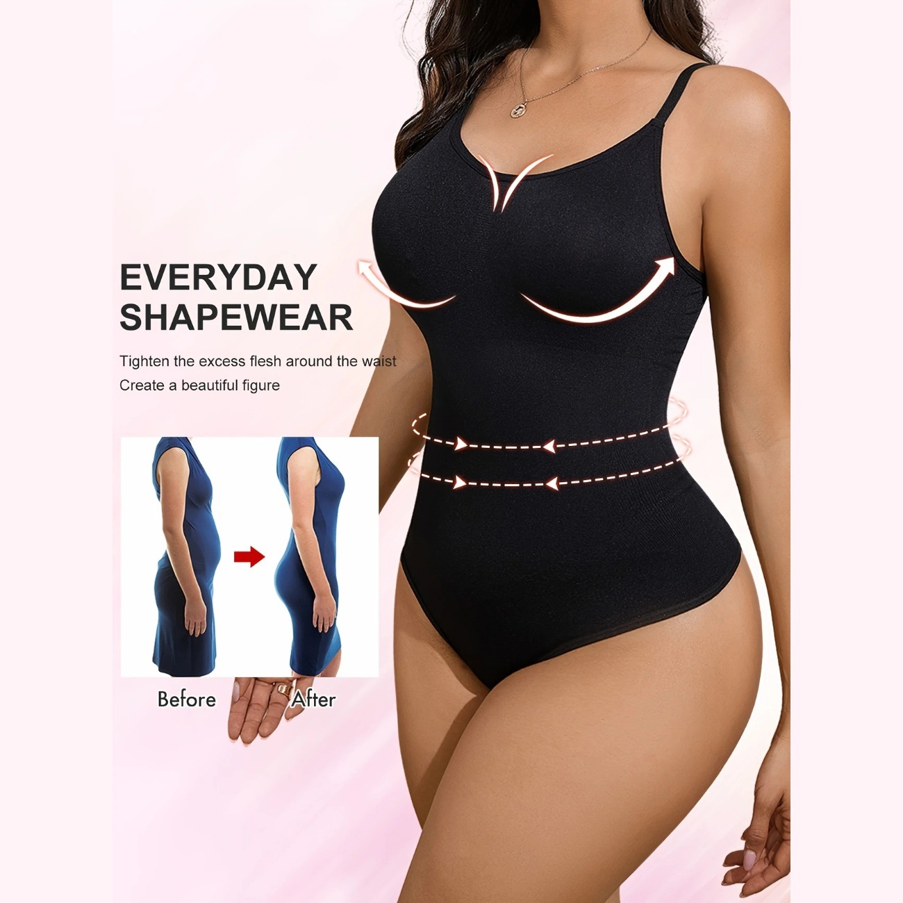 Europa y los Estados Unidos después del parto de gran tamaño, caderas sin costuras, camisa de mujer, cinturón, cinturón, abdomen, camisa de cuerpo image 3