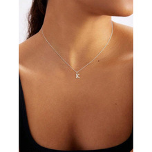 U 93364 26-letter stainless steel necklace 26 Ӣ����ĸ������