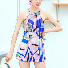 泳衣女连体保守遮肚显瘦大码2020新款潮胖MM中老年妈妈款温泉泳装