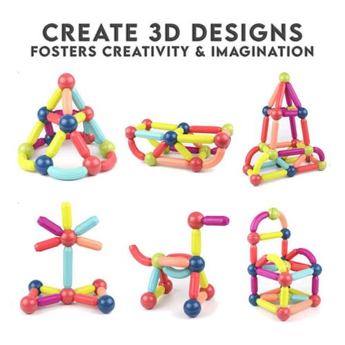 Cross-border large size strong magnetic rod building blocks children's early education hundred changes plug-in magnetic sheet magnetic assembly building block toys 