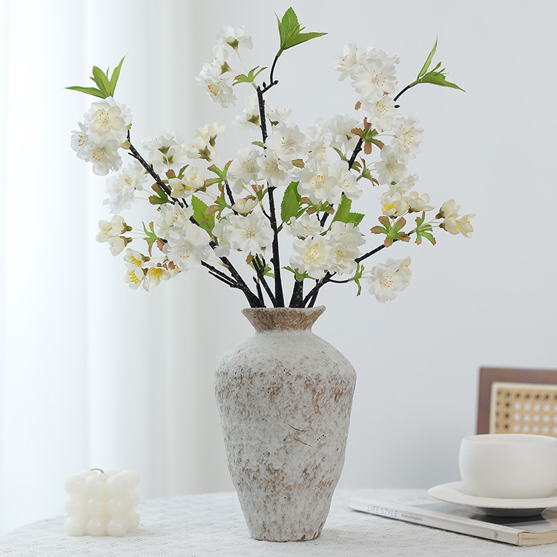 New simulated cherry blossom branch home decoration fake flower wedding arrangement arch mall decoration cherry blossom branch accessories 3