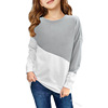 Fashionable jacket, T-shirt, European style, suitable for import, children's clothing, Amazon, long sleeve, with sleeve