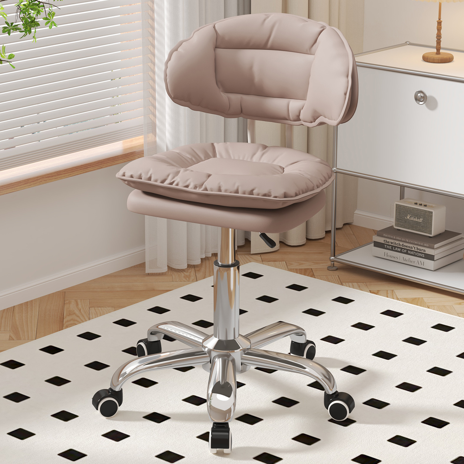 Silla de bar simple taburete giratorio casero respaldo silla de bar silla de plata de belleza manicurista elevación taburete