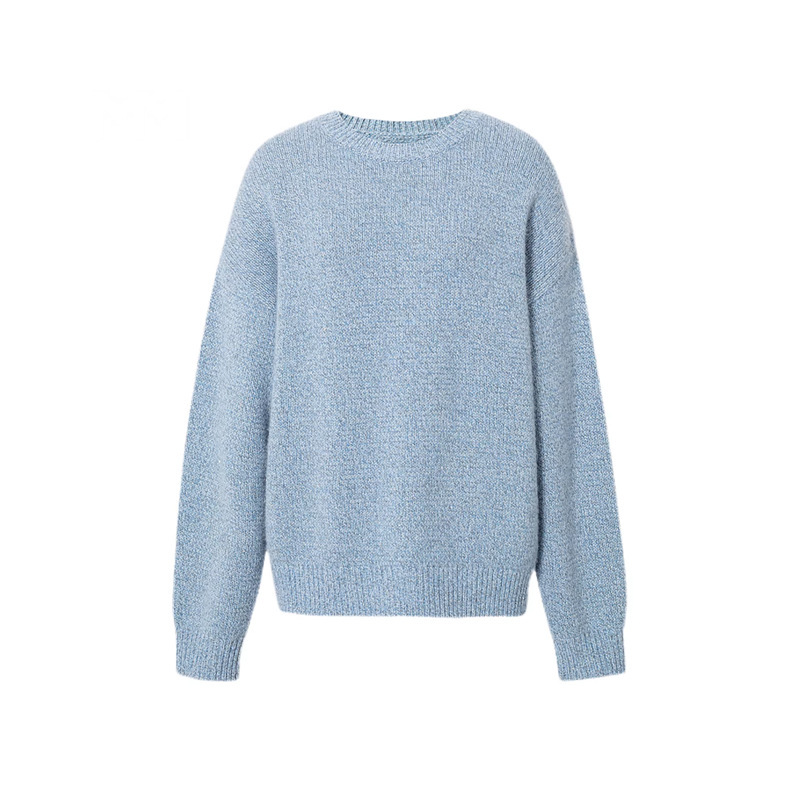 Mm Mai Mai 26 Spring New Style Artistic Dotted Yarn Mixed Color Sky Blue Cashmere Wool Knitwear 5Hc931241