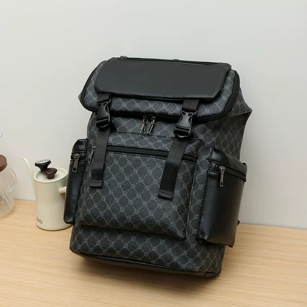 Cross-Border Men's Business Backpack, High-End Fashion Travel Backpack, Large-Capacity School Bag, Waterproof Backpack, Computer Bag