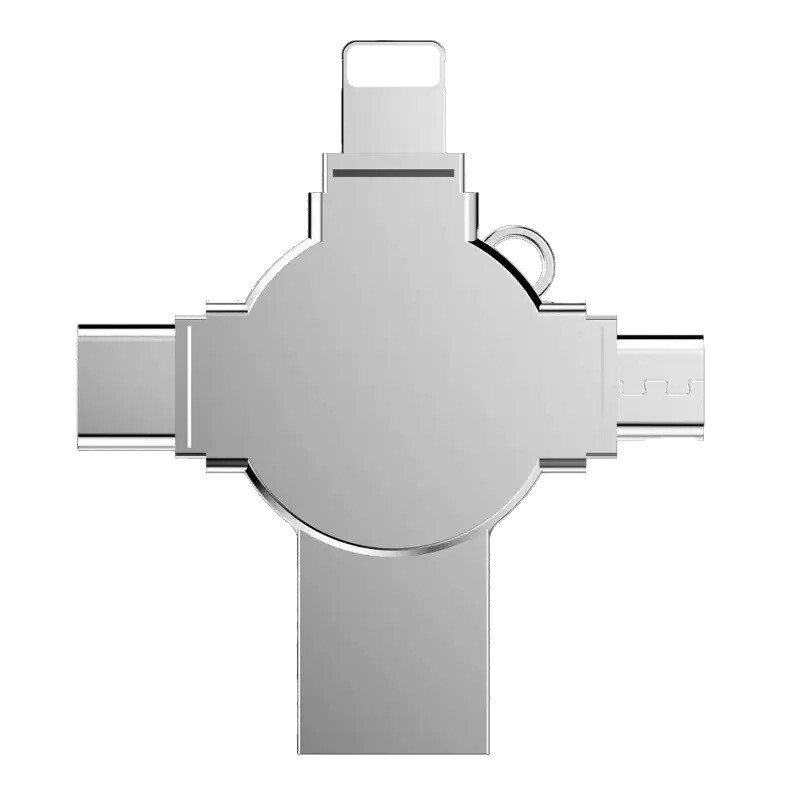 卸売フォーインワン金属携帯電話 USB フラッシュドライブコンピュータ Apple Android タイプ C 高速大容量 64 グラム USB フラッシュドライブ|undefined
