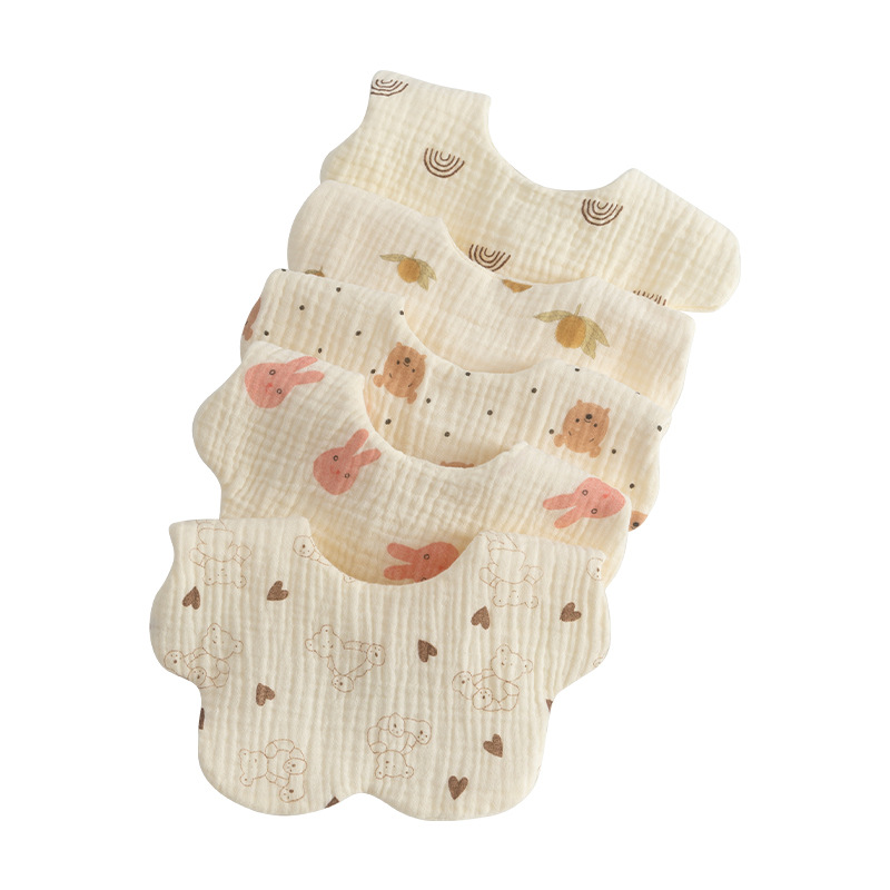 106059819@qq.com Sciarpa per neonati in puro cotone di classe A, scaldacollo per bambini, bavaglino a petalo_voghion.com