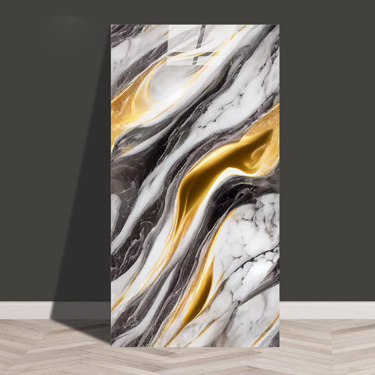 Baldosas de mármol transfronterizas autoadhesantes pegatinas de pared decorativas cocina gruesa baño renovación impermeable a prueba de aceite