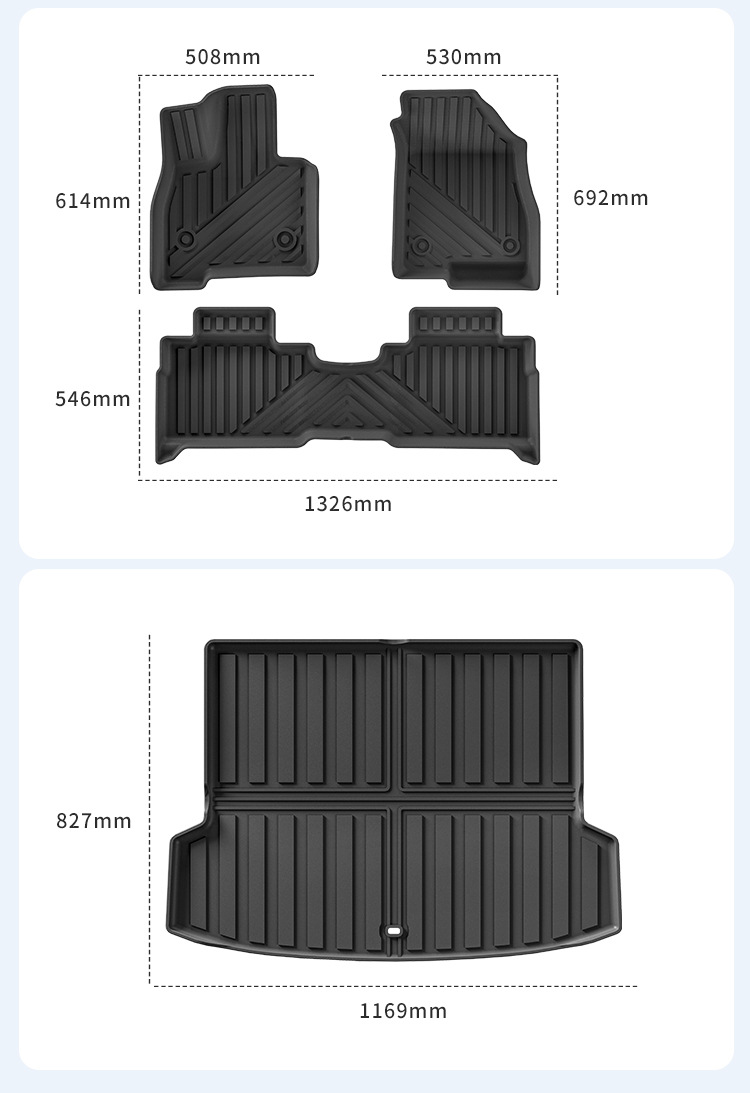 Suitable for 23-25 Chery Discovery 06/Jaecoo J7 Car Special Floor Mats Tpe Floor Mats Trunk Mats