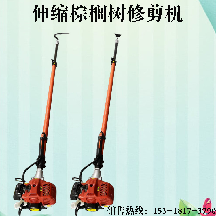 可伸缩加长工作的棕榈修剪机 华盛二冲程汽油棕榈机 伸缩高枝油锯