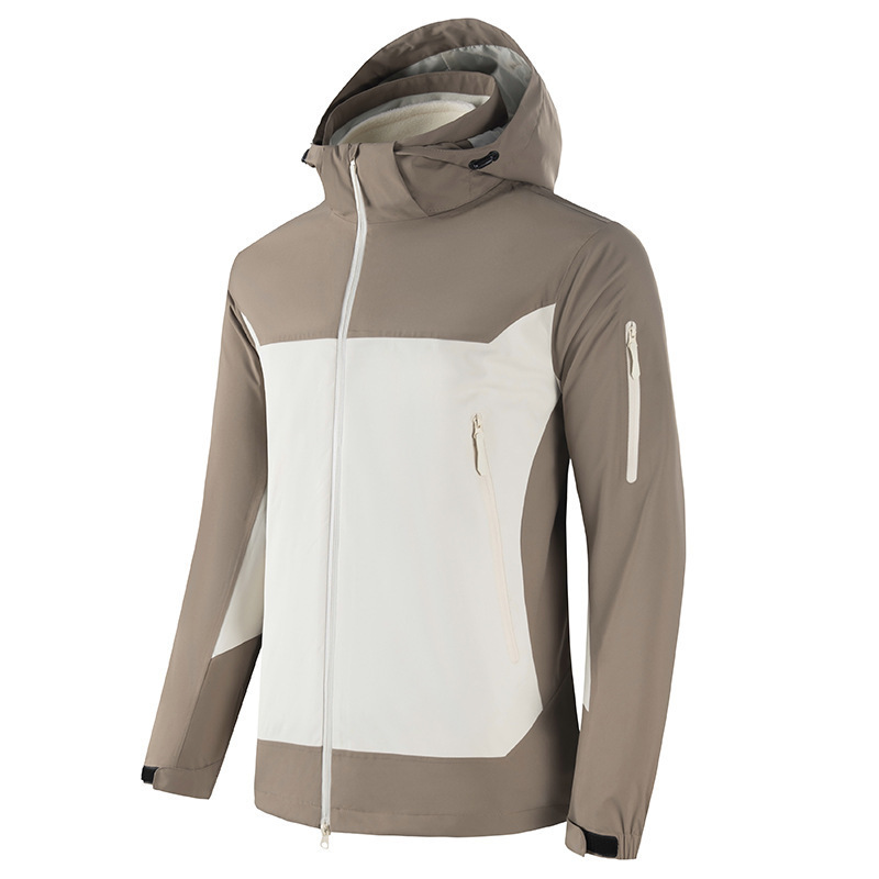 Cross-Border Men's Outdoor Jacket Men's Spring and Autumn Windproof Waterproof Jacket Three-In-One Removable Liner Mountaineering Jacket