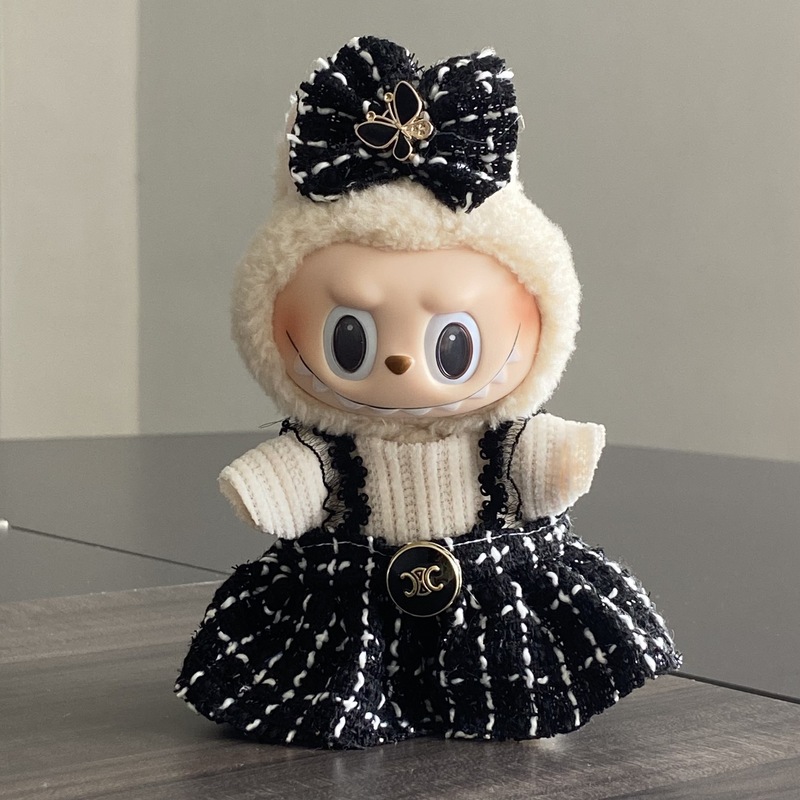 ラブブベビー服 ラブブ服 17cm 1代目・2代目・3代目ぬいぐるみ ビニール人形 着せ替えスカート 着せ替えセット|undefined
