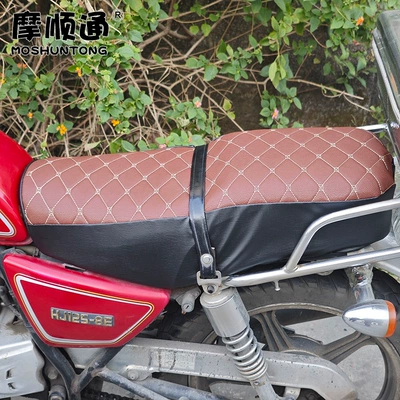 Motorcycle cushion Suzuki Prince Motorcycle Seat - prince-brown-embroidered-cushion