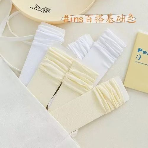 Zhujiajiao socks wholesale, pile socks for women, summer thin ice socks, velvet ankle socks, ultra-thin breathable 