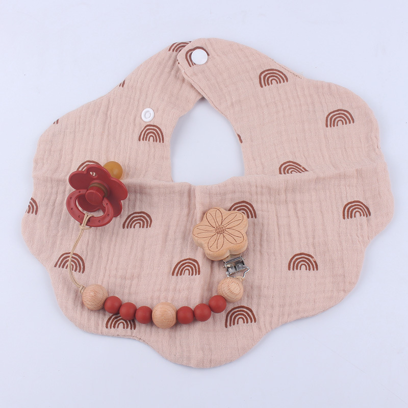 Nuevo bebé suministros dibujos animados animal haya clip calmante bebé cuentas de silicona mordedura molar pezón cadena