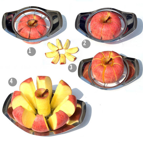 Stainless steel apple cutter fruit splitter corer fruit cutter slicer household kitchen gadgets