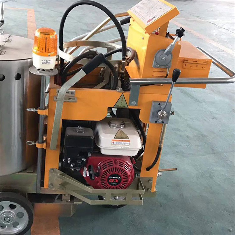 手推式震荡画线机停车位马路画线机 热熔震荡画线一体机