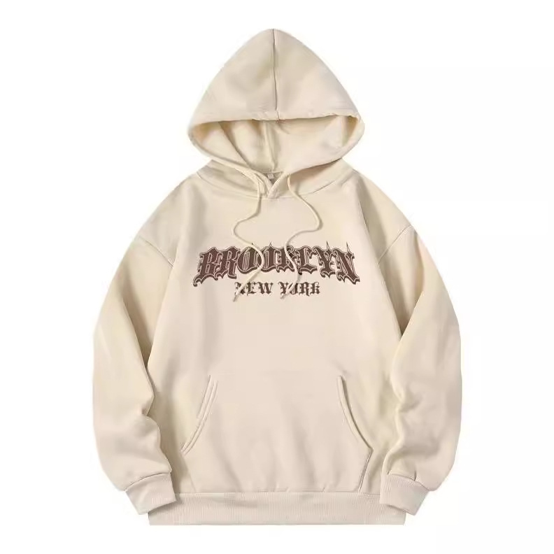 2025 Autumn Winter Women's Hooded Fleece Sweatshirt Jacket Korean Style Letter Loose Pullover Top 3D Print_voghion.com