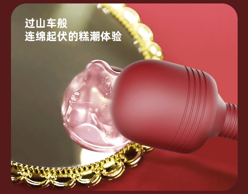 Timing AV Wand Vibrator for Adults, Food-Grade Silicone, One-Button Control, Dark Green or Wine Red — detail image 15