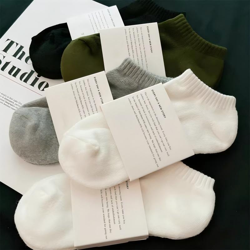 New Short Socks, Ankle Socks, Popular Solid Color Socks, Men's Socks, Women's Socks, Anti-Odor Socks, Seamless Socks, Japanese Style, Muji Style