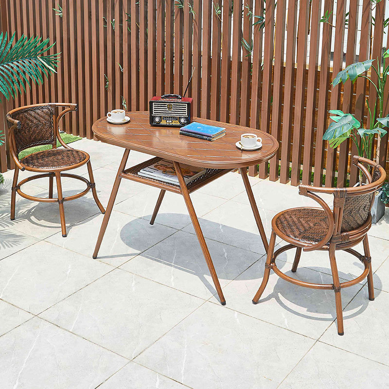 陽台桌椅三件套現代簡約休閒茶桌椅組合茶几椅子網紅陽台小桌椅