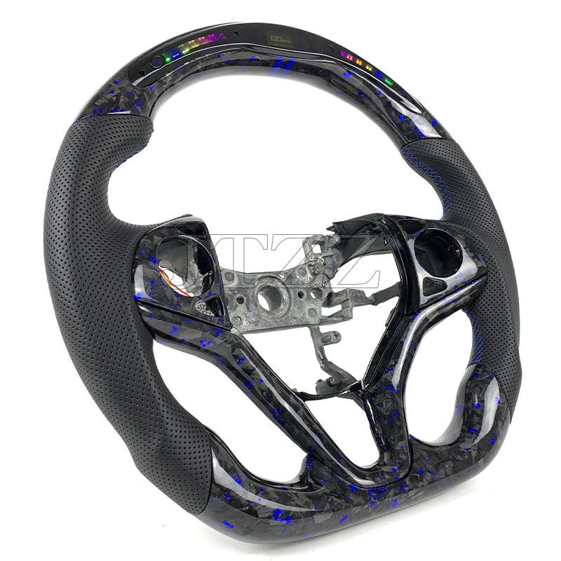 Suitable for Honda Fit GK5 Binzhi XRV upgrade LED carbon fiber modified steering wheel 2015-2019