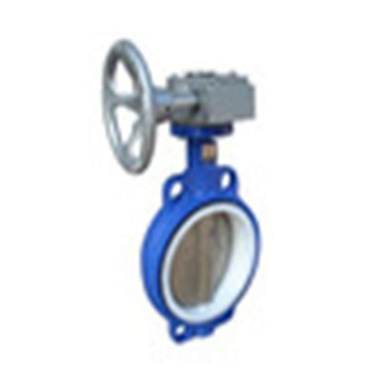 福厦美科衬胶涡轮对夹式蝶阀D371J-6/10/16 DN100 150规格齐全