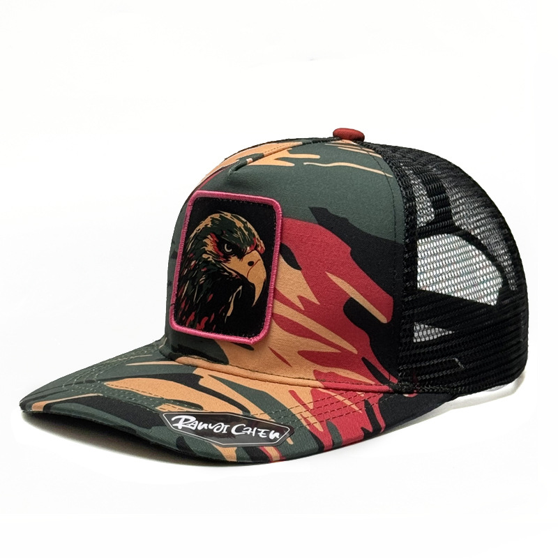 Graffiti Printed Baseball Cap Animal Fan Embroidered Flower Hat Mesh Cap Outdoor Casual Sunnet Hat Male_voghion.com
