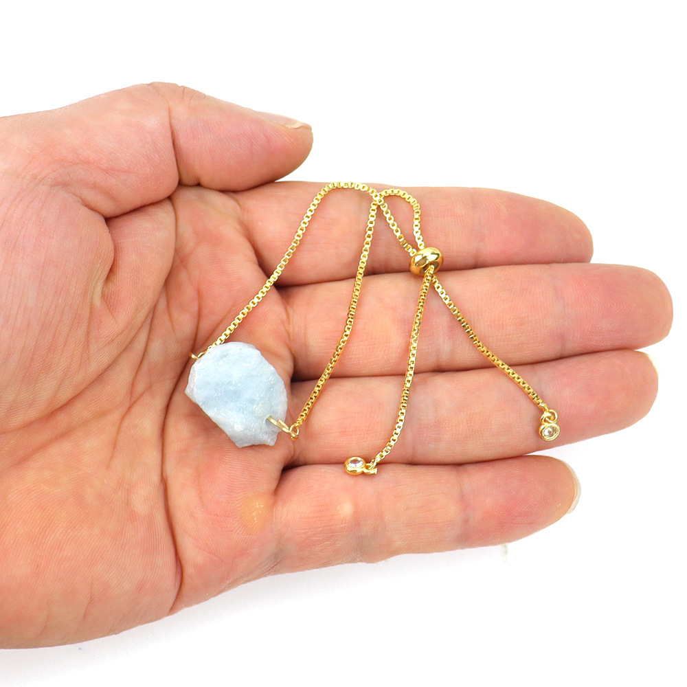 Simple Style Irregular natural stone Copper Bracelets 1 Piece