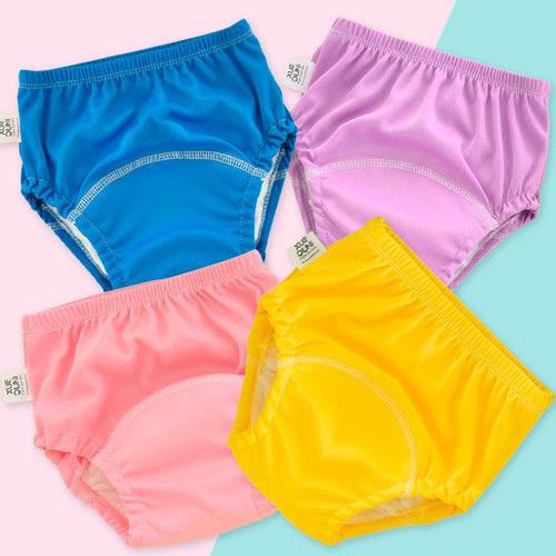 100% Polyester Washable Baby Learning Pants 100% Polyester Training Pants Breathable Baby Bread Pan Pants Diaper Baby Pull-Ups