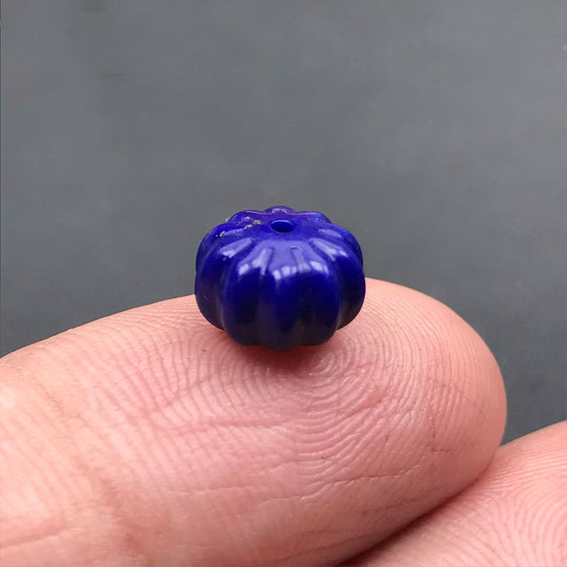 8mm Natural Lapis Lazuli Pumpkin Beads Spacer Beads DIY Accessories Star and Moon Buddha Beads Bodhi Bracelet Components