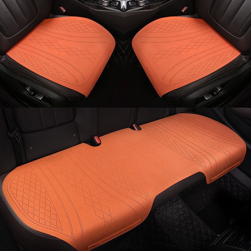 薄翻毛皮汽车坐垫四季通用颗粒菱形冬季透气后排坐垫广汽薄款