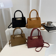 高级感复古小众手提包包女新款时尚质感单肩包磨砂休闲百搭斜挎包