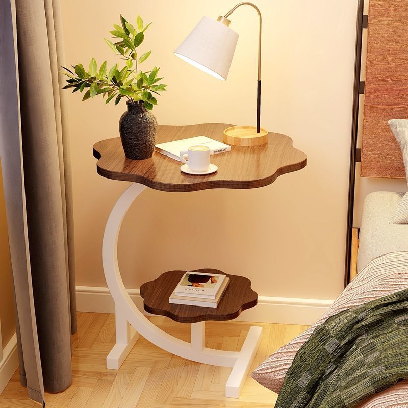 Simple Coffee Table Manufacturer Wholesale Bedroom Bedside Small Table Living Room Sofa Mini Small Side Table Double Layer Storage Corner Table